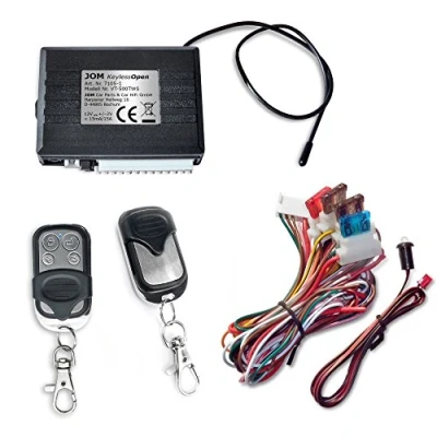 Afbeelding van JOM Car Parts &amp; Hifi GmbH 7105 1 Keyless Open afstandsbediening voor bestaande originele centrale vergrendeling, universeel 2 mini draadloze zenders roestvrij staal