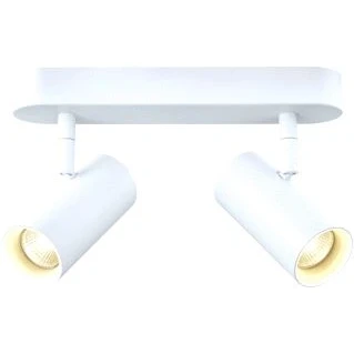 Afbeelding van Slv noblo wand en plafondopbouwarmatuur double rond 2700k 12w phase 32graden wit 1008716