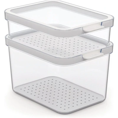 Afbeelding van Rotho Set koelkastorganizer 2 stuks CAUMA 1,2 l + 2,15