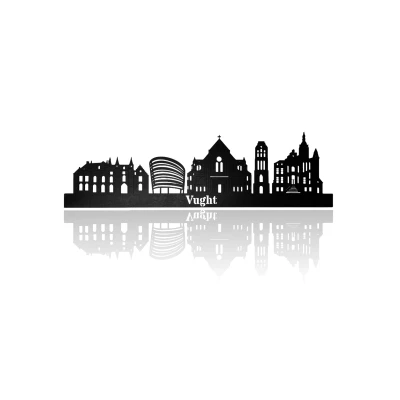 Afbeelding van Skyline van Vught Zwart mdf 110 cm