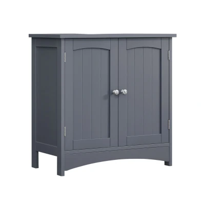 Afbeelding van Spoelbakonderkast Wastafelmeubel Opbergruimte onder de spoelbak Ruimtebesparend Grijs MDF 60 x 30 cm