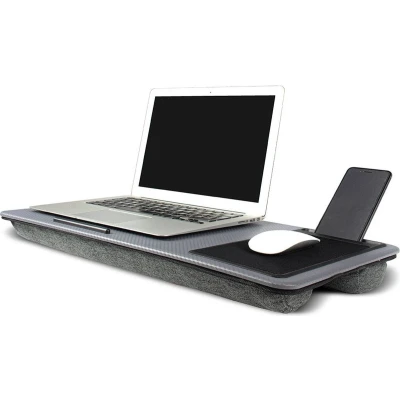 Afbeelding van Ingenious Gifting Laptoptafel multifuctioneel Schootbureau Muismat en Telefoonhouder Carbon