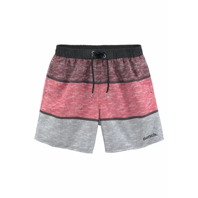 Afbeelding van Bench Zwemshorts, Heren, Maat: Large, Schwarz bordeaux