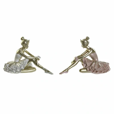 Afbeelding van Decoratieve figuren DKD Home Decor Rumbadanseres Hars (2 pcs) (13.5 x 7.5 9 cm)