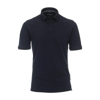 Afbeelding van Casa Moda Polo Stretch Donkerblauw maat XXL heren met Regular fit Pasvorm Suitable Herenkleding Poloshirt