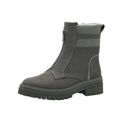 Afbeelding van Marco Tozzi Dames warme voering boot 2 26429 43 modieuze laarzen, Graphite Comb, 40 EU, EU