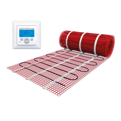 Afbeelding van e HEAT Verwarmingsmat Set 1m² / 150 Watt met MIC klokthermostaat Wit Elektrische Vloerverwarming