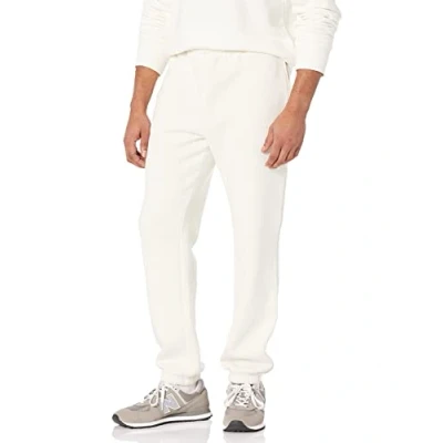 Afbeelding van Amazon Essentials Men&#039;s Fleece joggingbroek met gesloten manchetten (verkrijgbaar in grote en lange maten), Gebroken wit, S