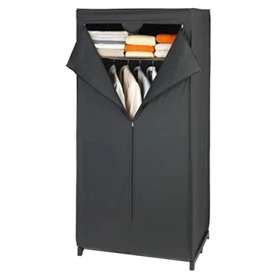 Afbeelding van WENKO Kledingkast Deep black Afmeting (b x h d): 75 160 50 cm