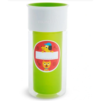 Afbeelding van Munchkin Miracle 360 Geïsoleerde Kinderbeker Antilek Houdt dranken langer koud Vanaf 12 maanden Kleur Groen