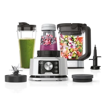 Afbeelding van Ninja 3 in 1 Power Nutri Blender 1200 W Zwart, Zilver