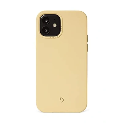 Afbeelding van Decoded Siliconen backcover iPhone 12 / Pro beschermhoes back cover case telefoonhoes antibacteriële hoes Apple Magnetic Technology/MagSafe lichtgeel