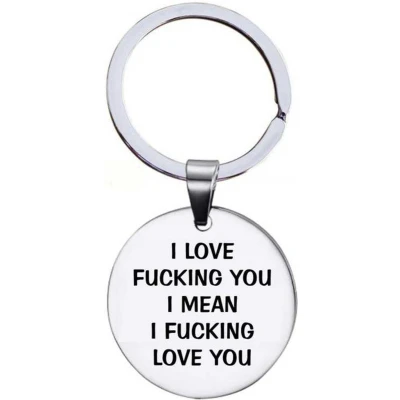 Afbeelding van Sleutelhanger RVS I F*cking Love You