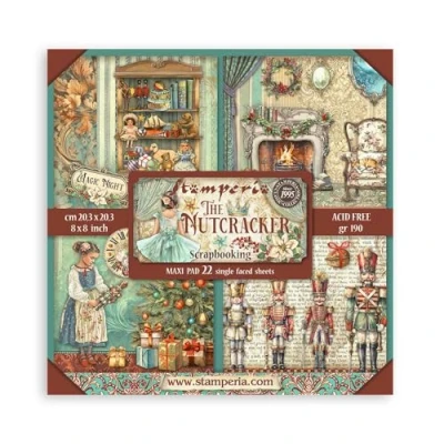 Afbeelding van Stamperia The Nutcracker 8x8 Inch Paper Pack Maxi (Single Face) (SBBSXB04)