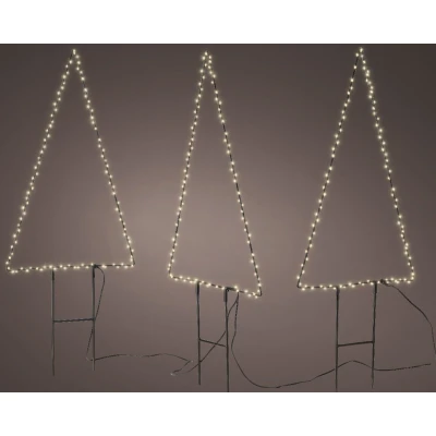 Afbeelding van microled steker b32h47c zwart/wit 3st kerstverlichting Lumineo