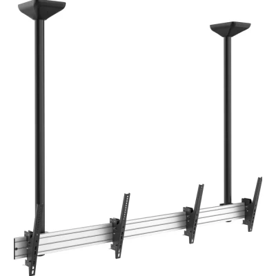 Afbeelding van Equip Monitor Deckenhalter 45&quot;&quot;&quot;&quot; 55&quot;&quot;&quot;&quot; silber&amp;schwarz 2 Monitore