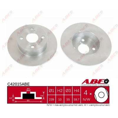 Afbeelding van ABE Remschijven C42015ABE