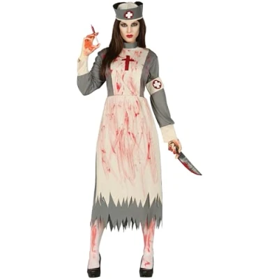 Afbeelding van FIESTAS GUIRCA, S.L. Retro zombie verpleegster kostuum voor vrouwen XL