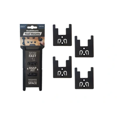 Afbeelding van StealthMounts TM BO18 BLK 4 Gereedschapshouders voor Bosch Zwart stuks