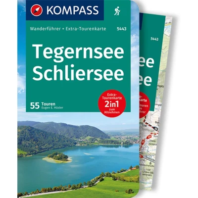 Afbeelding van KOMPASS Wanderführer Tegernsee, Schliersee, 55 Touren mit Extra Tourenkarte: GPS Daten zum Download: 5440