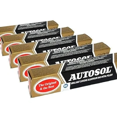 Afbeelding van Autosol 5 stuks metalen polijstmiddel (75 ml X5) chroom aluminium roestvrij staal messing koper enz