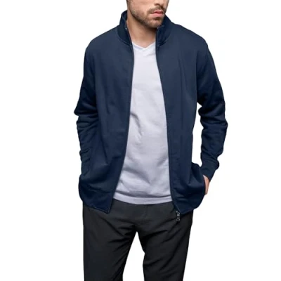 Afbeelding van Herenvest &#039;Premium Full Zip&#039; met zijzakken Navy XL