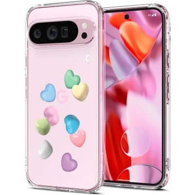 Afbeelding van Spigen Ultra Hybrid Case Compatibel met Google Pixel 9 Pro XL [Made for Google] hoesje Candy Hearts