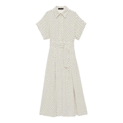 Afbeelding van Mango Adela Blousejurk, Dames, Maat: XS, Off white