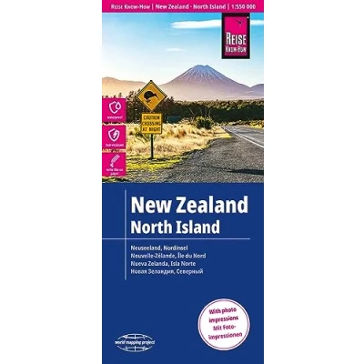 Afbeelding van Reise Know How Landkarte Neuseeland, Nordinsel 1:550.000: world mapping project