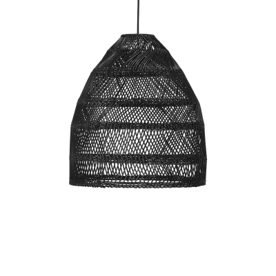 Afbeelding van PR Home Maja hanglamp rotan zwart, Ø 36,5 cm