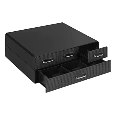 Afbeelding van Navaris capsulehouder met 4 lades Compatibel Nespresso en meer merken Houder voor koffiecups Organizer cups accessoires