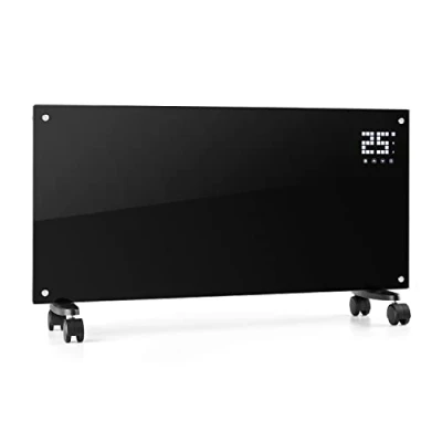 Afbeelding van Klarstein Bornholm Convectieverwarmer 2000 W LCD Display 2 Verwarmingsniveaus Met Afstandsbediening Flexibel: Staand Of Wandmontage Gelijkmatige Verwarming IP24 Spatwaterbescherming Badkamervriendelijk Praktisch En Elegant Zwart