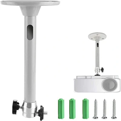 Afbeelding van RMENOOR Beamerhouders, aluminium plafondhouder, beamer, draaibaar, universele wandhouder, projector, wandplafondhouder, mini projectorhouder, plafond voor wandplafondbevestiging