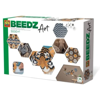 Afbeelding van SES Creative kralenset Beedz Art Safari junior 5000 delig