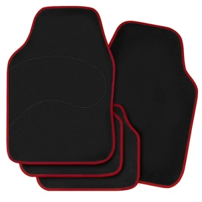 Afbeelding van WOLTU Universele automatten complete set tapijt antislip naad rood AM7135rt
