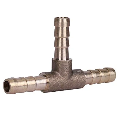 Afbeelding van 3 weg messing T stuk verbindingsstuk voor brandstofslang met weerhaak persluchtoliegasleidingen (6 mm) autobeveiliging &amp; autoreparatie Tuyau Gaz Dn9