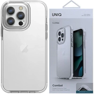 Afbeelding van UNIQ Combat iPhone 13 Pro / 6.1 hoesje wit/wit
