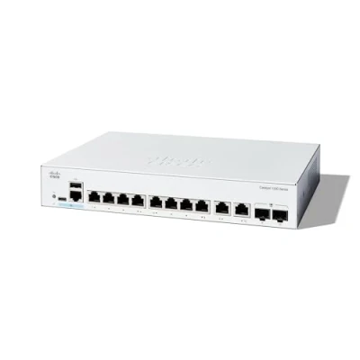 Afbeelding van Cisco Catalyst 1200 8T E 2G Smart Switch, 8 Port GE, Ext PS, 2x1GE Combo, Beperkte levenslange bescherming (C1200 2G)