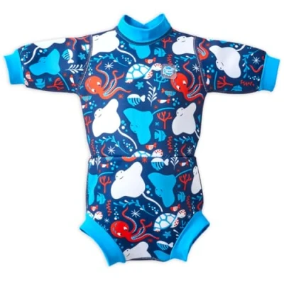 Afbeelding van Splash About Happy Nappy Baby wetsuit met herbruikbare zwemluier Under The Sea 3 8 Maanden