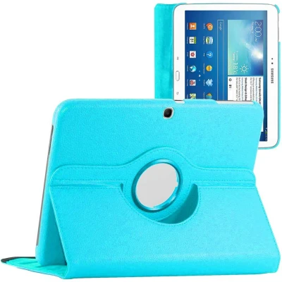 Afbeelding van ebestStar Hoes voor Samsung Galaxy Tab 3 10.1 GT P5210, 10 P5200 P5220, Roterende Etui, Case, 360 Draaibaar hoesje, Blauw