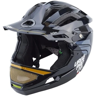 Afbeelding van Urge Gringo de la Sierra Integraalhelm voor mountainbike, met afneembare kinbescherming, zwart, S/M