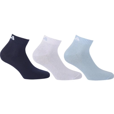 Afbeelding van Fila F9300 Quarter Plain Socks 35/38 Socks, 821 Sky, unisex volwassenen