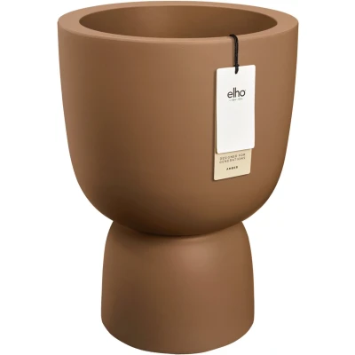Afbeelding van Elho Amber Coupe Round 41 Karamel L x B H 58 cm Binnen en Buiten 100% gerecycled