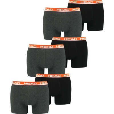 Afbeelding van Head Basic 6 PACK Onderbroeken Grey red, Heren, Maat: Large, red