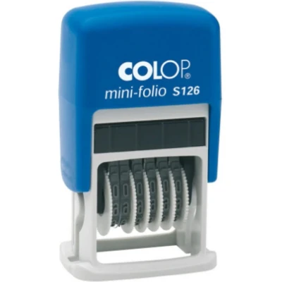 Afbeelding van Colop printer S126 z.i.cijferstempel 6 rad /4 mm /zw