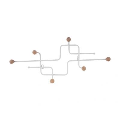 Afbeelding van Present Time Coat Rack Metro Wit