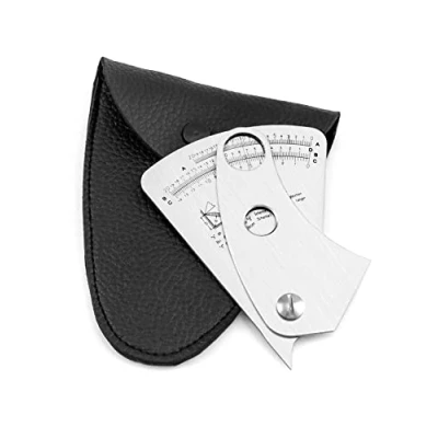 Afbeelding van QWORK lasmeter, roestvrijstalen waaiervormige lasmeter 0,1 mm precisie