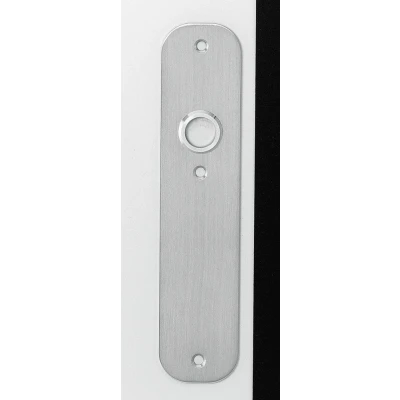 Afbeelding van Schild plat 190x42x2mm blind rvs