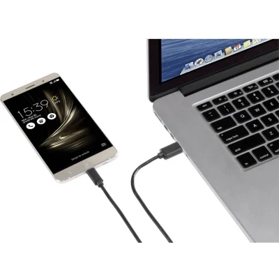 Afbeelding van Renkforce USB kabel 3.2 Gen1 (USB 3.0 / 3.1 Gen1) A stekker, C stekker 1.80 m Zwart RF 4535906