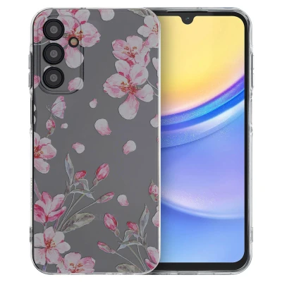 Afbeelding van Samsung Galaxy A15 (5G) Hoesje Siliconen en TPU (zacht) iMoshion Softcase/Backcover Blossom Telefoonhoesje